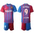 Nogometni Dresovi FC Barcelona Memphis Depay 9 Dječji Domaći dres 2021-2022 Kratkih Rukava