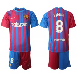 Nogometni Dresovi FC Barcelona Miralem Pjanic 8 Dječji Domaći dres 2021-2022 Kratkih Rukava