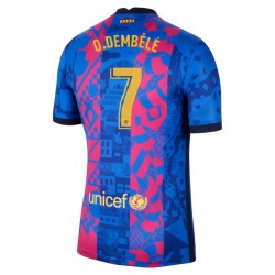 Nogometni Dresovi FC Barcelona O. Dembele 7 Treći dres 2021-2022 Kratkih Rukava