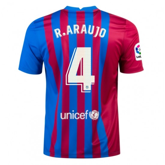 Nogometni Dresovi FC Barcelona Ronald Araujo 4 Domaći dres 2021-2022 Kratkih Rukava