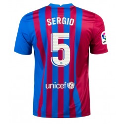 Nogometni Dresovi FC Barcelona Sergio Busquets 5 Domaći dres 2021-2022 Kratkih Rukava