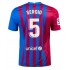 Nogometni Dresovi FC Barcelona Sergio Busquets 5 Domaći dres 2021-2022 Kratkih Rukava
