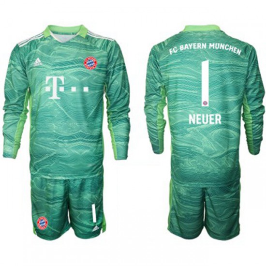 Nogometni Dresovi FC Bayern München Vratar Manuel Neuer 1 Dječji Treći dres 2021-2022 Dugi Rukav