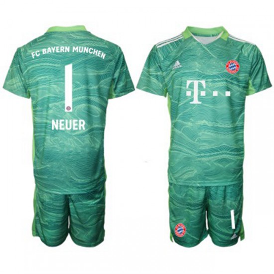 Nogometni Dresovi FC Bayern München Vratar Manuel Neuer 1 Dječji Treći dres 2021-2022 Kratkih Rukava
