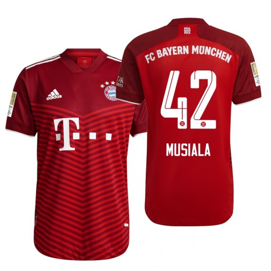 Nogometni Dresovi FC Bayern München Jamal Musiala 42 Domaći dres 2021-2022 Kratkih Rukava