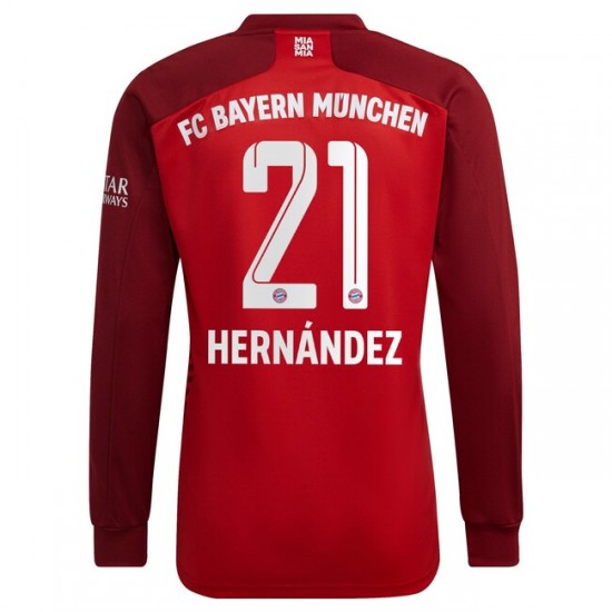 Nogometni Dresovi FC Bayern München Lucas Hernandez 21 Domaći dres 2021-2022 Dugi Rukav