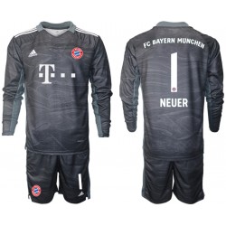 Nogometni Dresovi FC Bayern München Manuel Neuer 1 Vratar Dječji Gostujući dres 2021-2022 Dugi Rukav