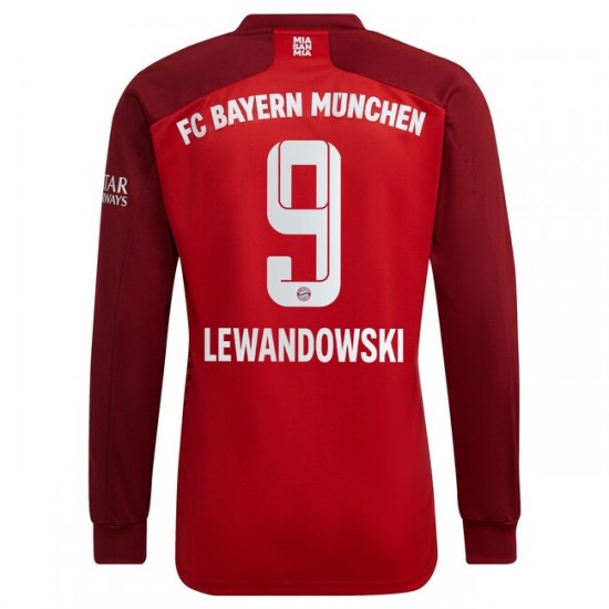 Nogometni Dresovi FC Bayern München Robert Lewandowski 9 Domaći dres 2021-2022 Dugi Rukav