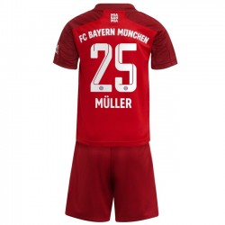 Nogometni Dresovi FC Bayern München Thomas Muller 25 Dječji Domaći dres 2021-2022 Kratkih Rukava