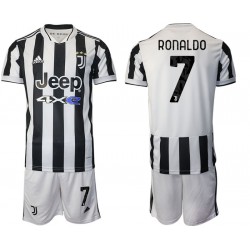 Nogometni Dresovi Juventus Cristiano Ronaldo 7 Dječji Domaći dres 2021-2022 Kratkih Rukava