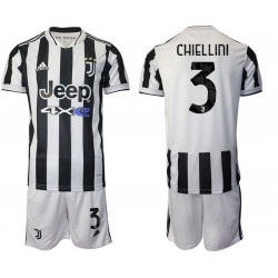 Nogometni Dresovi Juventus Giorgio Chiellini 3 Dječji Domaći dres 2021-2022 Kratkih Rukava