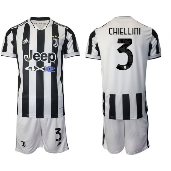 Nogometni Dresovi Juventus Giorgio Chiellini 3 Dječji Domaći dres 2021-2022 Kratkih Rukava