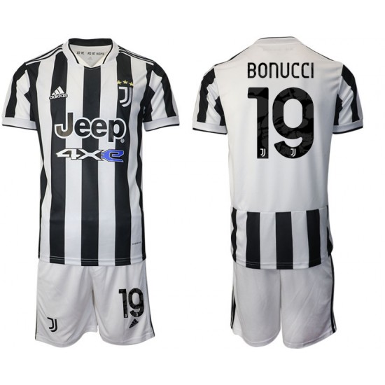 Nogometni Dresovi Juventus Leonardo Bonucci 19 Dječji Domaći dres 2021-2022 Kratkih Rukava