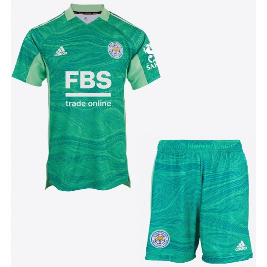 Nogometni Dresovi Leicester City Vratar Dječji Gostujući dres 2021-2022 Kratkih Rukava