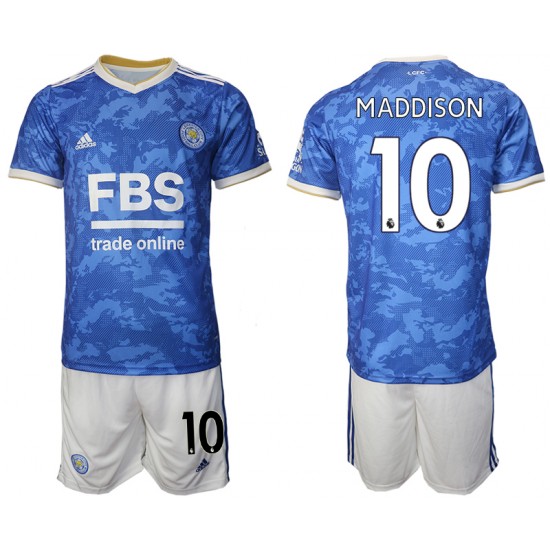 Nogometni Dresovi Leicester City James Maddison 10 Dječji Domaći dres 2021-2022 Kratkih Rukava