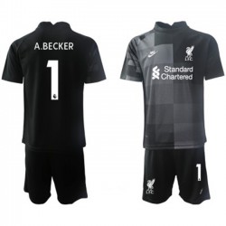 Nogometni Dresovi Liverpool Vratar Alisson Becker 1 Dječji Treći dres 2021-2022 Kratkih Rukava