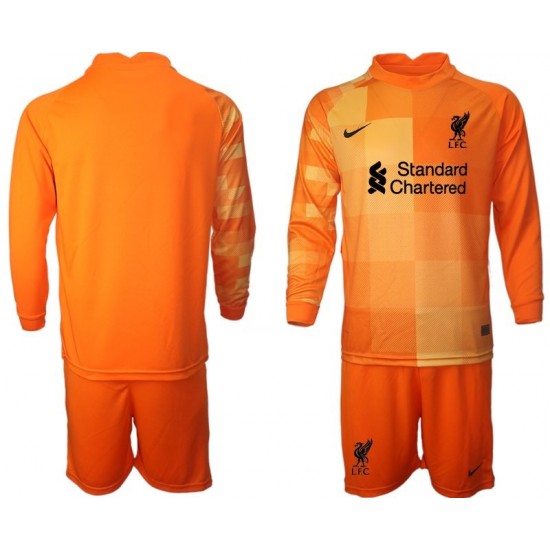 Nogometni Dresovi Liverpool Vratar Dječji Četvrti dres 2021-2022 Dugi Rukav