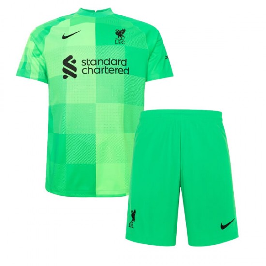 Nogometni Dresovi Liverpool Vratar Dječji Domaći dres 2021-2022 Kratkih Rukava