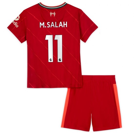 Nogometni Dresovi Liverpool M.Salah 11 Dječji Domaći dres 2021-2022 Kratkih Rukava