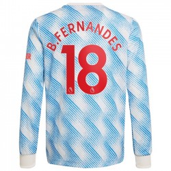 Nogometni Dresovi Manchester United Bruno Fernandes 18 Gostujući dres 2021-2022 Dugi Rukav