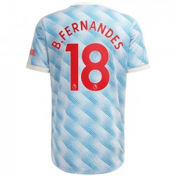 Nogometni Dresovi Manchester United Bruno Fernandes 18 Gostujući dres 2021-2022 Kratkih Rukava