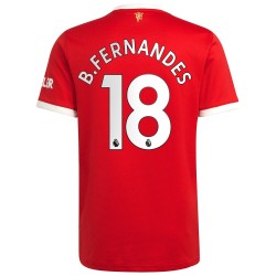 Nogometni Dresovi Manchester United Bruno Fernandes 18 Domaći dres 2021-2022 Kratkih Rukava
