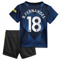 Nogometni Dresovi Manchester United Bruno Fernandes 18 Dječji Treći dres 2021-2022 Kratkih Rukava