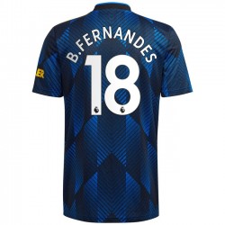 Nogometni Dresovi Manchester United Bruno Fernandes 18 Treći dres 2021-2022 Kratkih Rukava