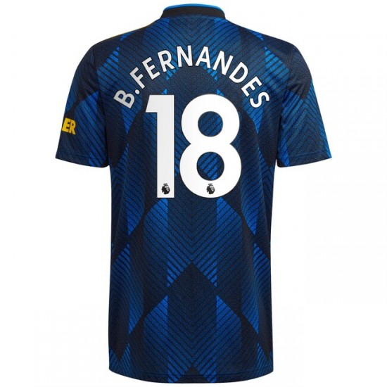 Nogometni Dresovi Manchester United Bruno Fernandes 18 Treći dres 2021-2022 Kratkih Rukava