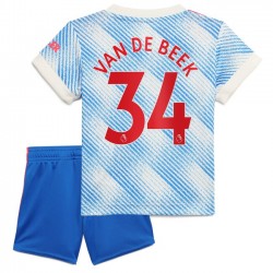 Nogometni Dresovi Manchester United Donny Van De Beek 34 Dječji Gostujući dres 2021-2022 Kratkih Rukava