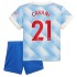Nogometni Dresovi Manchester United Edinson Cavani 21 Dječji Gostujući dres 2021-2022 Kratkih Rukava