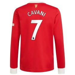 Nogometni Dresovi Manchester United Edinson Cavani 7 Domaći dres 2021-2022 Dugi Rukav