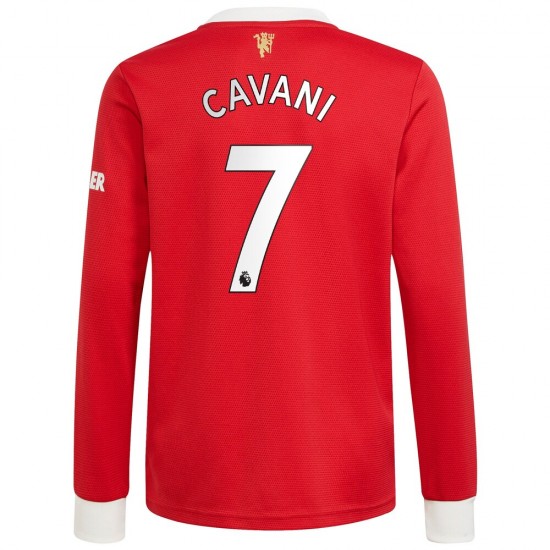 Nogometni Dresovi Manchester United Edinson Cavani 7 Domaći dres 2021-2022 Dugi Rukav