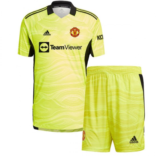 Nogometni Dresovi Manchester United Vratar Dječji Domaći dres 2021-2022 Kratkih Rukava