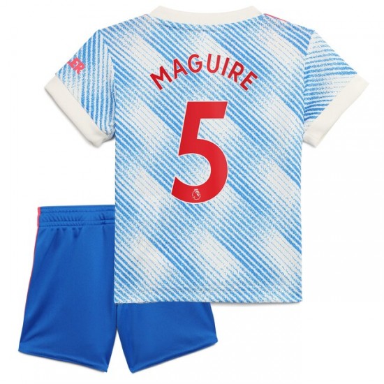Nogometni Dresovi Manchester United Harry Maguire 5 Dječji Gostujući dres 2021-2022 Kratkih Rukava