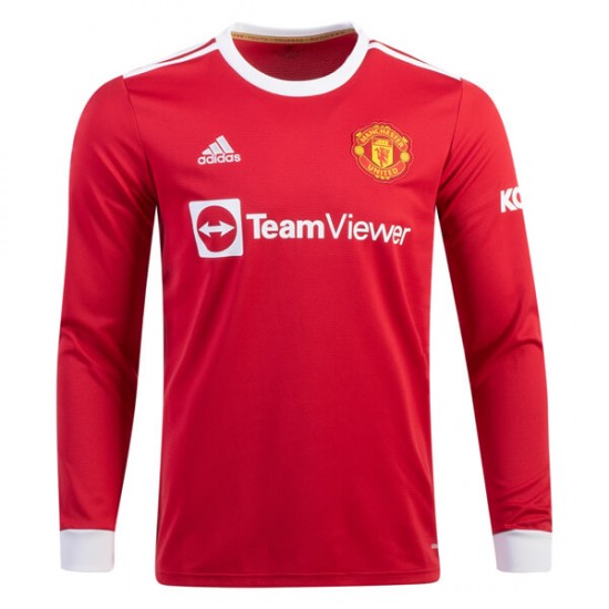 Nogometni Dresovi Manchester United Domaći dres 2021-2022 Dugi Rukav