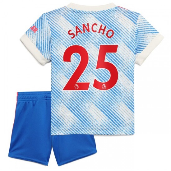Nogometni Dresovi Manchester United Jadon Sancho 25 Dječji Gostujući dres 2021-2022 Kratkih Rukava