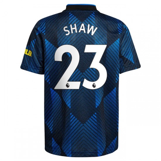 Nogometni Dresovi Manchester United Luke Shaw 23 Treći dres 2021-2022 Kratkih Rukava