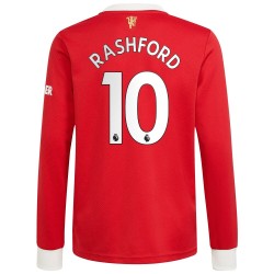 Nogometni Dresovi Manchester United Marcus Rashford 10 Domaći dres 2021-2022 Dugi Rukav
