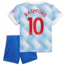 Nogometni Dresovi Manchester United Marcus Rashford 10 Dječji Gostujući dres 2021-2022 Kratkih Rukava