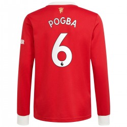 Nogometni Dresovi Manchester United Paul Pogba 6 Domaći dres 2021-2022 Dugi Rukav