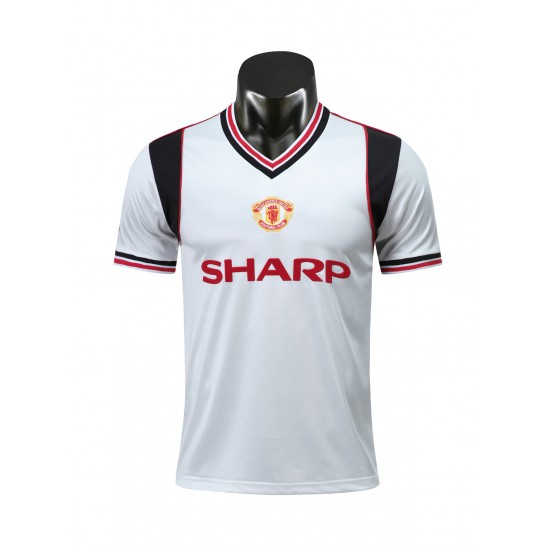 Nogometni Dresovi Manchester United Retro Gostujući dres 1985 Kratkih Rukava
