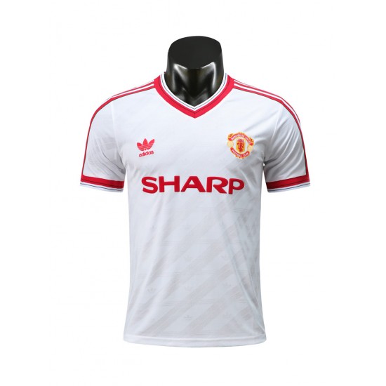 Nogometni Dresovi Manchester United Retro Gostujući dres 1986 Kratkih Rukava
