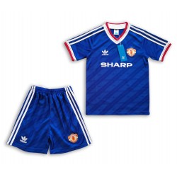 Nogometni Dresovi Manchester United Retro Dječji Gostujući dres 1986 Kratkih Rukava