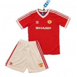 Nogometni Dresovi Manchester United Retro Dječji Domaći dres 1984 Kratkih Rukava