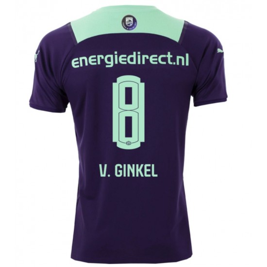 Nogometni Dresovi PSV Eindhoven Marco van Ginkel 8 Gostujući dres 2021-2022 Kratkih Rukava