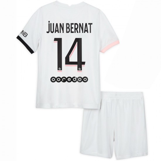 Nogometni Dresovi Paris Saint-Germain Juan Bernat 14 Dječji Gostujući dres 2021-2022 Kratkih Rukava