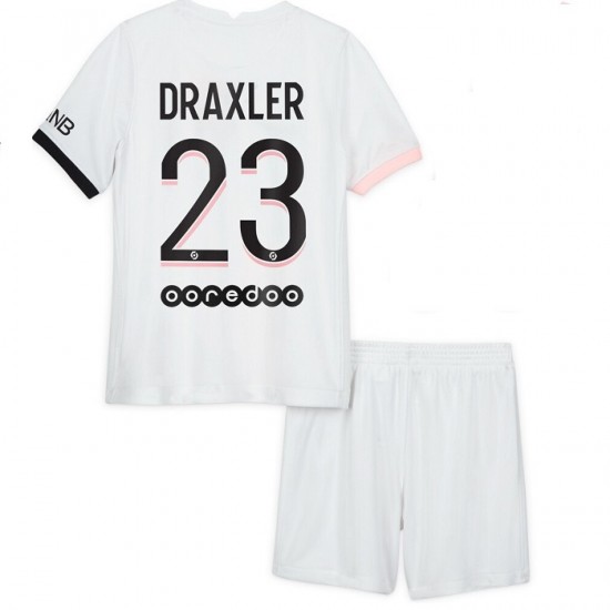 Nogometni Dresovi Paris Saint-Germain Julian Draxler 23 Dječji Gostujući dres 2021-2022 Kratkih Rukava