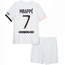 Nogometni Dresovi Paris Saint-Germain Kylian Mbappé 7 Dječji Gostujući dres 2021-2022 Kratkih Rukava