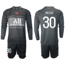 Nogometni Dresovi Paris Saint-Germain Lionel Messi 30 Dječji Treći dres 2021-2022 Dugi Rukav